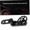 Chain Tensioner Single Speed Bike Adjuster Converter Guide Aluminium Alloy Cycling Single Speed Rear Derailleur Chain Tensioner Black for MTB Folding Bicycle view 2
