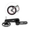 Chain Tensioner Single Speed Bike Adjuster Converter Guide Aluminium Alloy Cycling Single Speed Rear Derailleur Chain Tensioner Black for MTB Folding Bicycle view 3