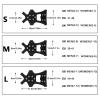Crampons Ice Cleats for Shoes and Boots, Traction Cleats Ice Snow Grips with 10 Stainless Steel Spikes, Winter Outdoor Anti-Slip Crampon for Walking, Fishing, Climbing and Hiking(S) view 3