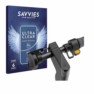 Savvies Screen Protector Compatible with Segway Ninebot KickScooter MAX G2D Protection Film Clear 6-Pack