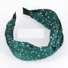 BALAFO Womens Headbands,Hair Bands, New Casual Fan Irregular dots in The Middle Cross Knotted Wide-Brimmed Headband Headband Hairpin, Beige Random dots Cross Hairband (Color : Parent) view 3