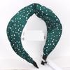 BALAFO Womens Headbands,Hair Bands, New Casual Fan Irregular dots in The Middle Cross Knotted Wide-Brimmed Headband Headband Hairpin, Beige Random dots Cross Hairband (Color : Parent) view 4