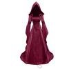 Women's Medieval Dresses Renaissance Velvet Robe Vintage Court Style Costume Long Sleeve Ball Queen Gown view 2