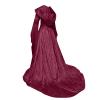Women's Medieval Dresses Renaissance Velvet Robe Vintage Court Style Costume Long Sleeve Ball Queen Gown view 4