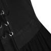 Halloween Costumes for Women Ruffle Sleeves Sling Swing Renaissance Accessories Cosplay Fairy Dress Elf Costume(3-Black,Small) view 2