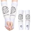 Shappy 2 Pcs 2 Pcs Volleyball Arm Sleeves Forearm Sleeves Volleyball Arm Pads for Boys Girls Teen Youth Wrist Guard (White,Small) view 1