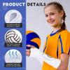 Shappy 2 Pcs 2 Pcs Volleyball Arm Sleeves Forearm Sleeves Volleyball Arm Pads for Boys Girls Teen Youth Wrist Guard (White,Small) view 3