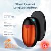 Hand Warmers Rechargeable, 2 Pack Portable Pocket Hand Warmers, 20Hrs Long Heating Double Warm Electric Handwarmers, Reusable Heater for Outdoors, Camping, Hunting, Golf, Fishing view 3