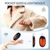 Hand Warmers Rechargeable, 2 Pack Portable Pocket Hand Warmers, 20Hrs Long Heating Double Warm Electric Handwarmers, Reusable Heater for Outdoors, Camping, Hunting, Golf, Fishing view 4