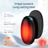 Hand Warmers Rechargeable, 2 Pack Portable Pocket Hand Warmers, 20Hrs Long Heating Double Warm Electric Handwarmers, Reusable Heater for Outdoors, Camping, Hunting, Golf, Fishing view 3