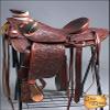 HILASON Western Horse Wade Saddle American Leather Ranch Roping Mahogany | Hand Tooled & for Horses view 2