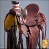 HILASON Western Horse Wade Saddle American Leather Ranch Roping Mahogany | Hand Tooled & for Horses view 4