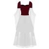 Halloween Costumes for Women Ruffle Sleeves Sling Swing Renaissance Accessories Cosplay Fairy Dress Elf Costume(3-Black,Small) view 2