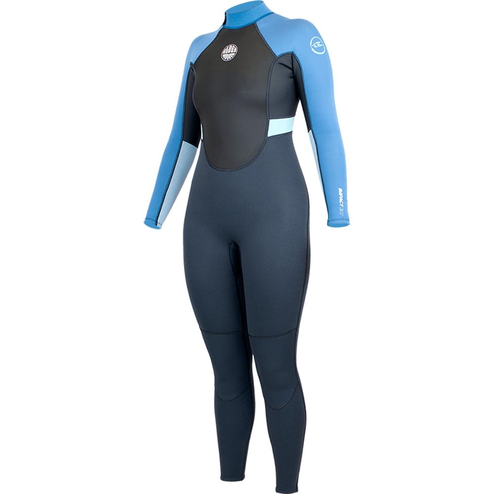 Alder Womens Impact 3/2mm Flatlock Wetsuit - Graphite WS22WIF 18