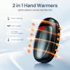 Hand Warmers Rechargeable, 2 Pack Portable Pocket Hand Warmers, 20Hrs Long Heating Double Warm Electric Handwarmers, Reusable Heater for Outdoors, Camping, Hunting, Golf, Fishing view 2
