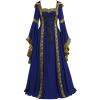 Women's Medieval Hooded Dresses Renaissance Velvet Robe Vintage Court Style Costume Long Sleeve Ball Queen Gown view 1