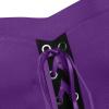 Mesh Gothic Lace-Up Plus Size Halloween Renaissance Dress (Purple, X-Large) view 2