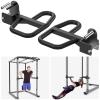 SELEWARE Multi Grip Dip Bar Attachment for 3" x 3" with 5/8" or 1" Hole Power Rack, Wide and Narrow Grip Handles Squat Rack Attachment for Strength Training, 500 lbs Capacity view 1