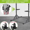 SELEWARE Multi Grip Dip Bar Attachment for 3" x 3" with 5/8" or 1" Hole Power Rack, Wide and Narrow Grip Handles Squat Rack Attachment for Strength Training, 500 lbs Capacity view 2