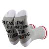 TSOTMO 2 Pairs Football Socks Please Do Not Disturb Im Watching The C Socks Gift For Football Lover (grey) view 3