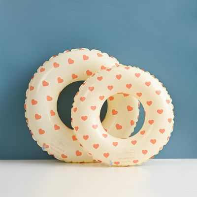 ShAzan Thickened Striped Swimming Ring Double airbag Swimming Ring