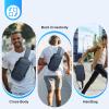 Pilipane Anti Theft Sling Bag, Sling Backpack with Password Lock, Water Resistant Shoulder Bag Crossbody Backpack, Crossbody Shoulder Bags Casual Daypack for Cycling Walking Hiking Sport Travel(Blue) view 4