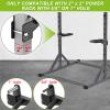 SELEWARE Multi Grip Dip Bar Attachment for 2" x 2" with 1" Hole Power Rack, Wide and Narrow Grip Handles Squat Rack Attachment for Strength Training, 500 lbs Capacity view 2