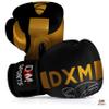 DXM SPORTS Boxing Gloves for Men & Women, Boxing Training Gloves, Kickboxing Gloves, Sparring Gloves, Heavy Bag Workout Gloves for Boxing, Kickboxing, Muay Thai, MMA (Black & Gold, 14 oz) view 2