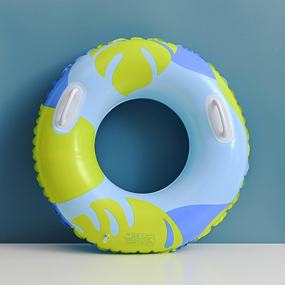ShAzan Thickened Striped Swimming Ring Double airbag Swimming Ring