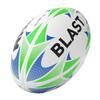 Rhino Blast Rugby League Union Training Ball White/Blue/Green - Size 5 view 1