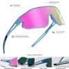 SEKKAF Kids Sunglasses, Youth Baseball Sunglasses Polarized Sports Cycling Shades for Boys Girls Lightweight Frame view 4