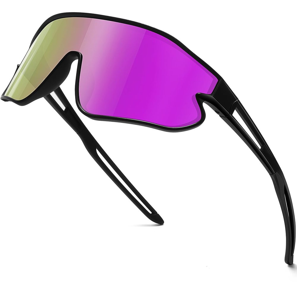 SEKKAF Kids Sunglasses, Youth Baseball Sunglasses Polarized Sports Cycling Shades for Boys Girls Lightweight Frame