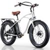 Elevate Cabo Beach Cruiser Electric Bike for Adults - 24x4 Fat Tire Electric Bike - 60 Mile Range 20MPH 48V 500W Motor E-Bike 11.6Ah - UL2849 Certified Ebike Adult Electric Bicycles for Men & Women view 1