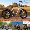 Elevate Cabo Beach Cruiser Electric Bike for Adults - 24x4 Fat Tire Electric Bike - 60 Mile Range 20MPH 48V 500W Motor E-Bike 11.6Ah - UL2849 Certified Ebike Adult Electric Bicycles for Men & Women view 2