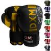 Boxing Gloves for Men & Women, Boxing Training Gloves, Kickboxing Gloves, Sparring Gloves, Heavy Bag Workout Gloves for Boxing, Kickboxing, Muay Thai, MMA (Black & Gold, 12 oz) view 1