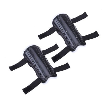 CIYODO Soccer Protective Gear for Boys and Girls 1 Pair Shin Guards Adjustable Straps Black Lightweight Breathable Shin Pads