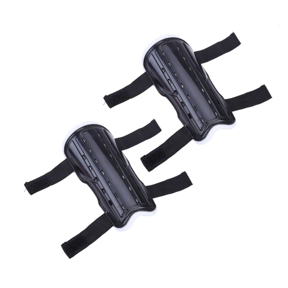 CIYODO Soccer Protective Gear for Boys and Girls 1 Pair Shin Guards Adjustable Straps Black Lightweight Breathable Shin Pads