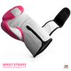 Boxing Gloves for Men & Women, Boxing Training Gloves, Kickboxing Gloves, Sparring Gloves, Heavy Bag Workout Gloves for Boxing, Kickboxing, Muay Thai, MMA (Pink & White, 8 oz) view 4