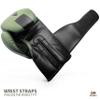 DXM SPORTS Boxing Gloves for Men & Women, Boxing Training Gloves, Kickboxing Gloves, Sparring Gloves, Heavy Bag Workout Gloves for Boxing, Kickboxing, Muay Thai, MMA (Green & Black, 10 oz) view 4