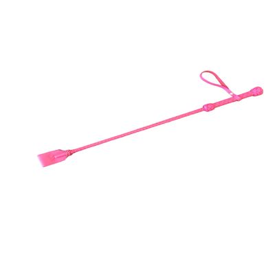 MarquiseDeBliss Genuine Leather Handcrafted Riding Crop - 20" or 29" Riding Accessory - Premium and Gentle Crops for Horses (Pink, 29 Inches)