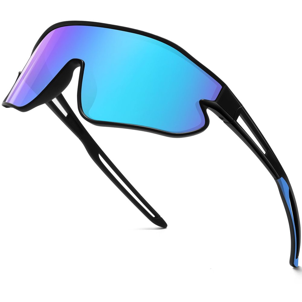 SEKKAF Kids Sunglasses, Youth Baseball Sunglasses Polarized Sports Cycling Shades for Boys Girls Lightweight Frame