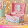 Giggle & Honey Musical Ballerina Jewelry Box for Girls - Kids Music Box with Spinning Ballerina, Ballet Birthday Gifts for Little Girls, Jewelry Boxes - Ages 3-10 view 2