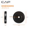 CAP Barbell Elite Olympic Bumper Plate, Black, 55 lb Single view 4