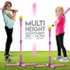Franklin Sports USA Softball XT Kids Baseball + Softball Batting Tee Set - Complete Batting Tee, Foam Bat + Foam Baseball Set - Adjustable Portable Youth Teeball Stand - 23" - 33" Inches view 3