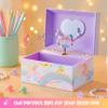 Giggle & Honey Musical Jewelry Box for Girls - Kids Jewelry Box, Unicorn Toys for Girls 4-6, Unicorn Gifts view 2