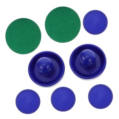 BESPORTBLE 1set Air Hockey Pucks and Paddles Air Hockey Replacement Accessories for Game Tables Comfortable Ergonomic Design for Family Fun and Friendly Competitions