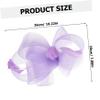 Uonlytech 1set Fascinator Hat Headband for Women Elegant Mesh Flower Hair Accessory for Tea Parties Weddings Cocktails and Celebrations Versatile Clip Design Light Lavender view 2