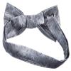Tuxgear Boys Pretied Bow Tie Suspender Pocket Square Set (Silver Paisley with Black, 30" Boys) view 3