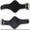 CHALLENGER Horse Western Saddle Fender Replacement Contoured Hobble Strap Black 52HS02BK view 1