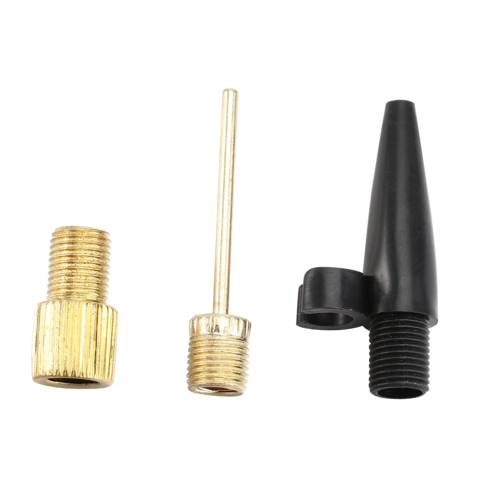 INOOMP 3pcs Converting Mouth Air Pump Accessories Ball Inflator Metal Needle Bike Pump Adapter